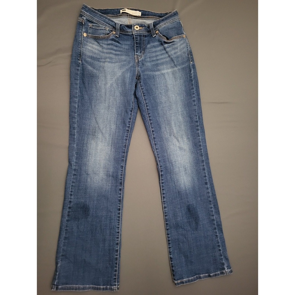 Levis 529 Curvy Bootcut Jeans Womens 8 Medium Wash‎ Blue Denim Mid Rise Pants